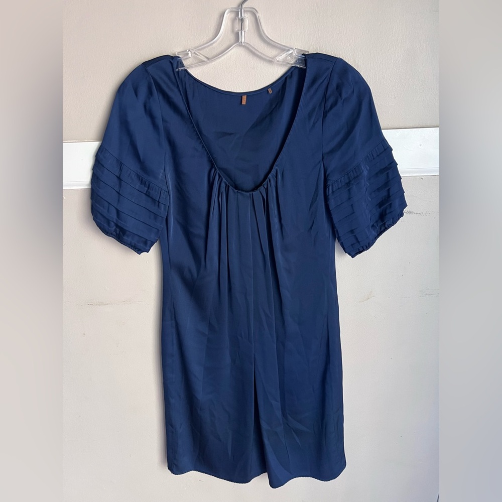 Chic Navy Blue Mini Dress